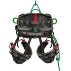 Treemagineers-designed arborist harness - Kinisi Max built by DMM. Padded structural webbing, replaceable wear parts and modular bridges. Small, Medium and Large. 2