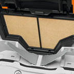 filter inside The STIHL MSA 220 T Battery Chainsaw is a high-performance top-handle saw for professional arborists and tree maintenance work. Available at Cannings.