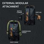The BATWING™ 60 Kit Bag offers unmatched access, modular organisation, MOLLE compatibility and multiple carry options. Built for arborists, climbers and height-safety professionals. Available at Cannings. attachements