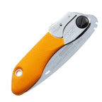 The Silky PocketBoy Curve 130mm folding saw delivers faster, smoother cuts with its curved blade and medium-tooth profile. Compact, durable, and trusted worldwide by arborists, gardeners, and outdoor professionals. Buy online from Cannings. Folded
