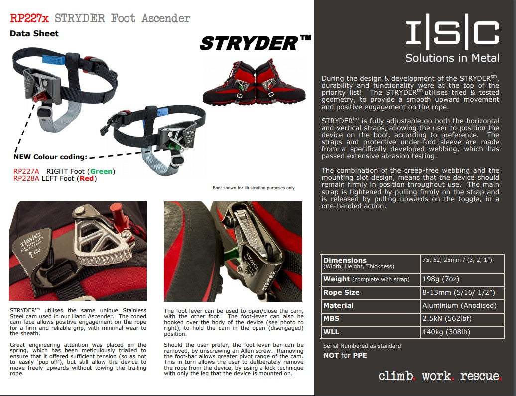 ISC STRYDER Foot Ascender